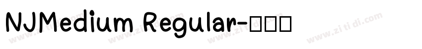 NJMedium Regular字体转换